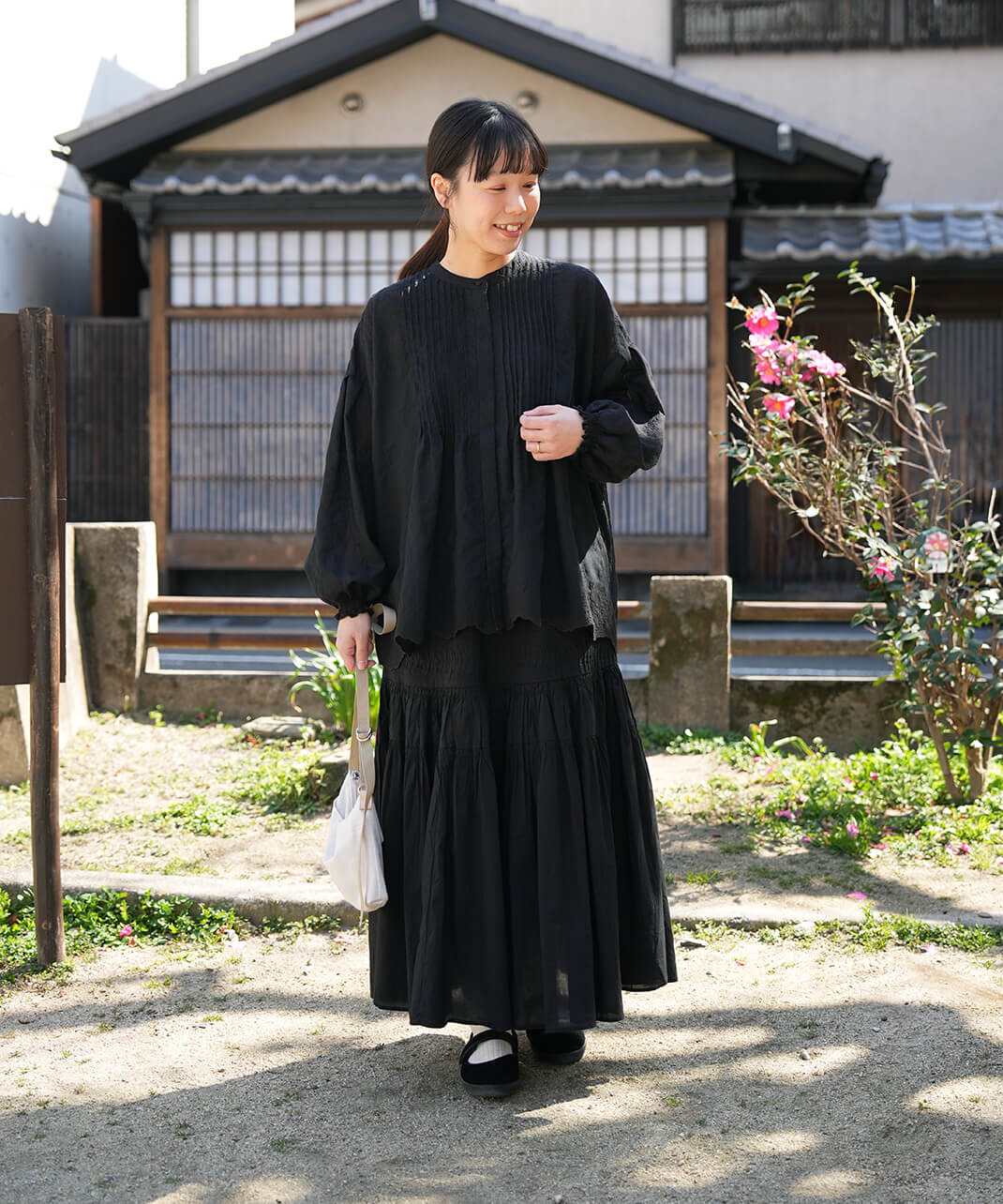 5月中旬再入荷予定】mumokutekiボタニカルレースのシャーリング