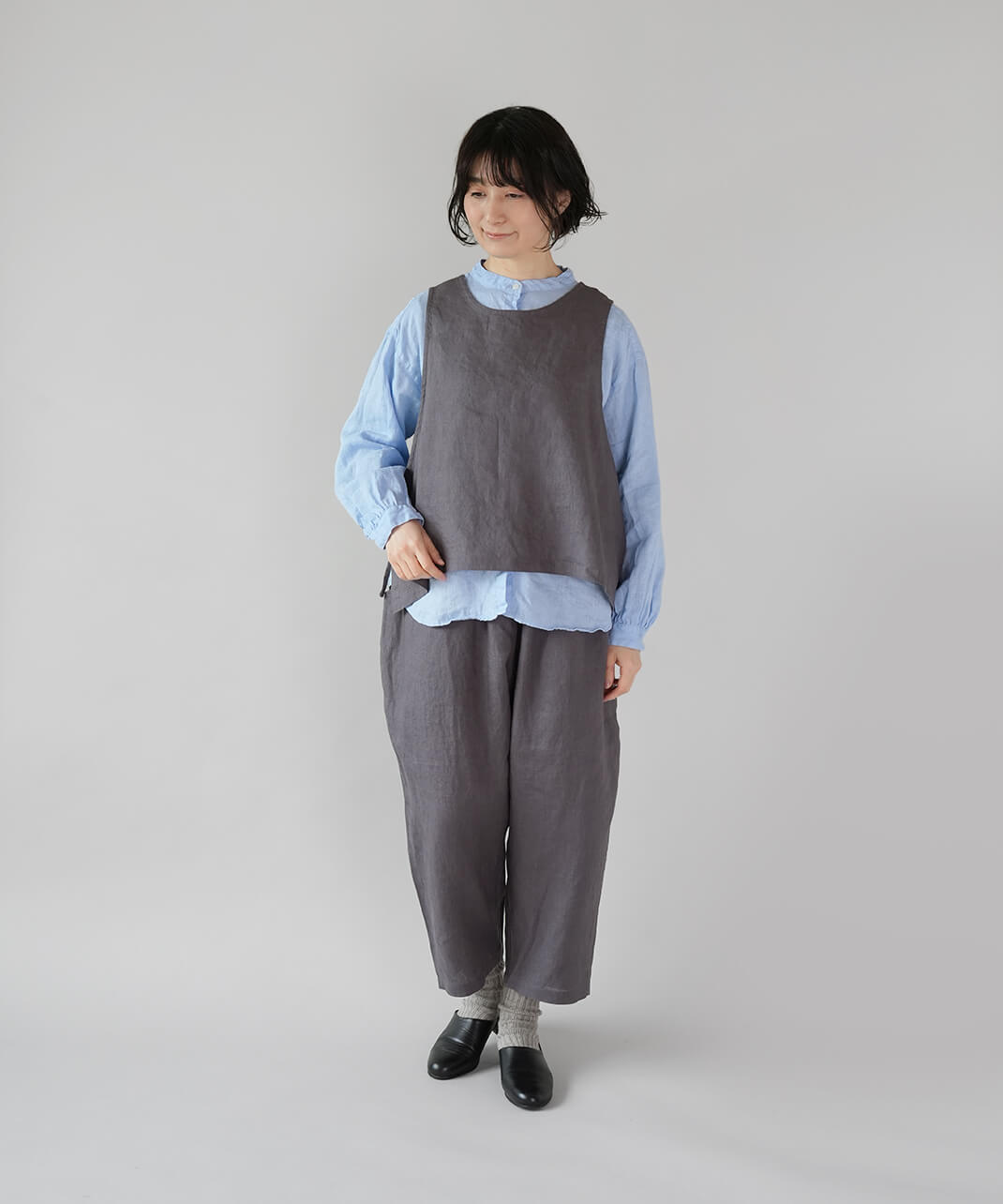 mumokutekiみんなの定番いつものリネンシャツ | mumokutekiオンライン