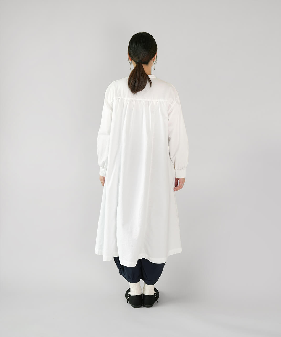 20%off】mumokutekiオックス素材のシャツワンピース | mumokuteki