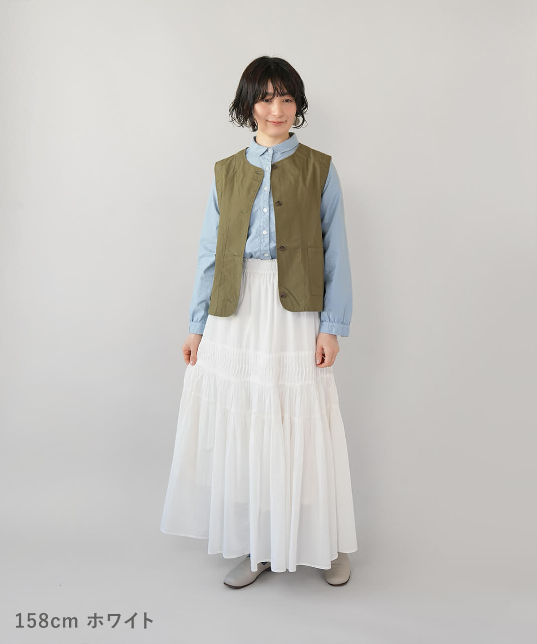 20%off】hunchクラフト感のあるプリーツティアードスカート