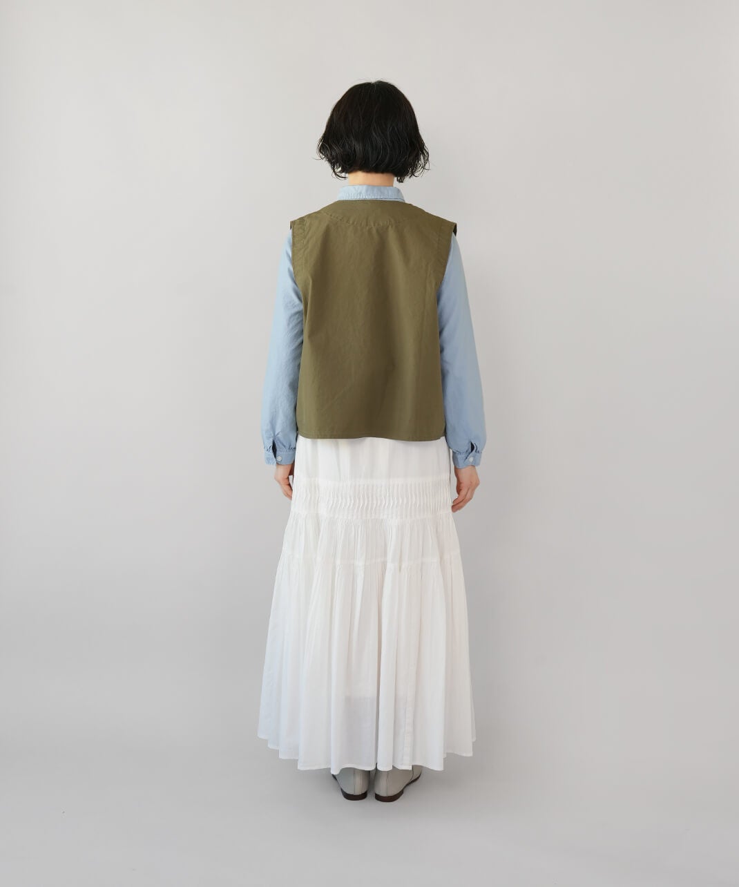 新品　hunch プリーツティアードスカート 20%off】hunchクラフト感のあるプリーツティアードスカート