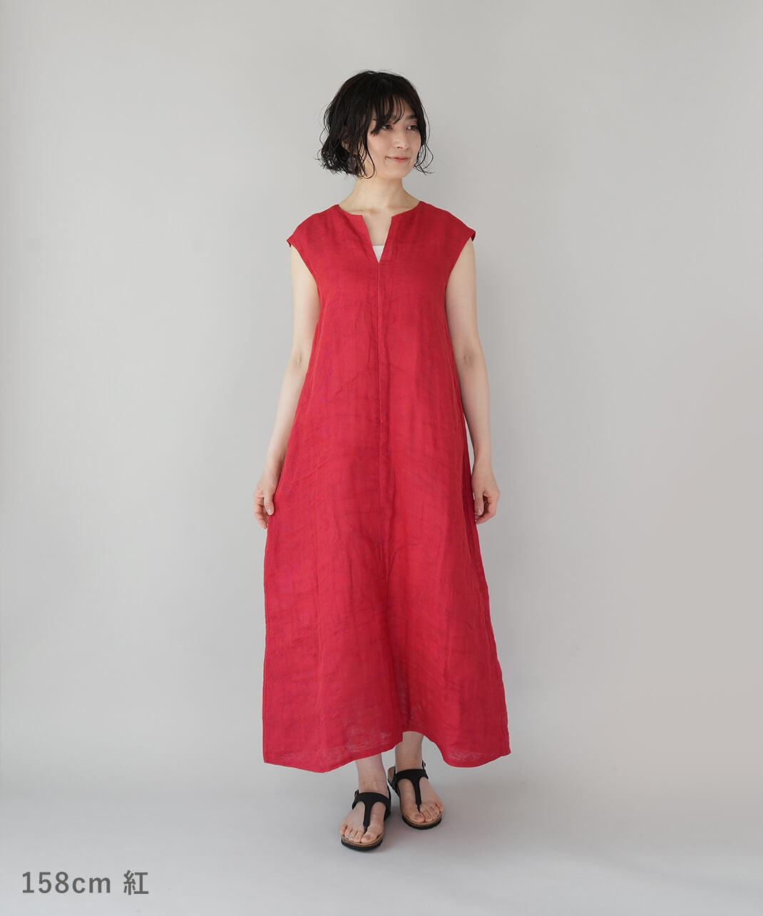 BAN INOUE蚊帳の日常着やわらかな蚊帳のマキシワンピース | mumokuteki