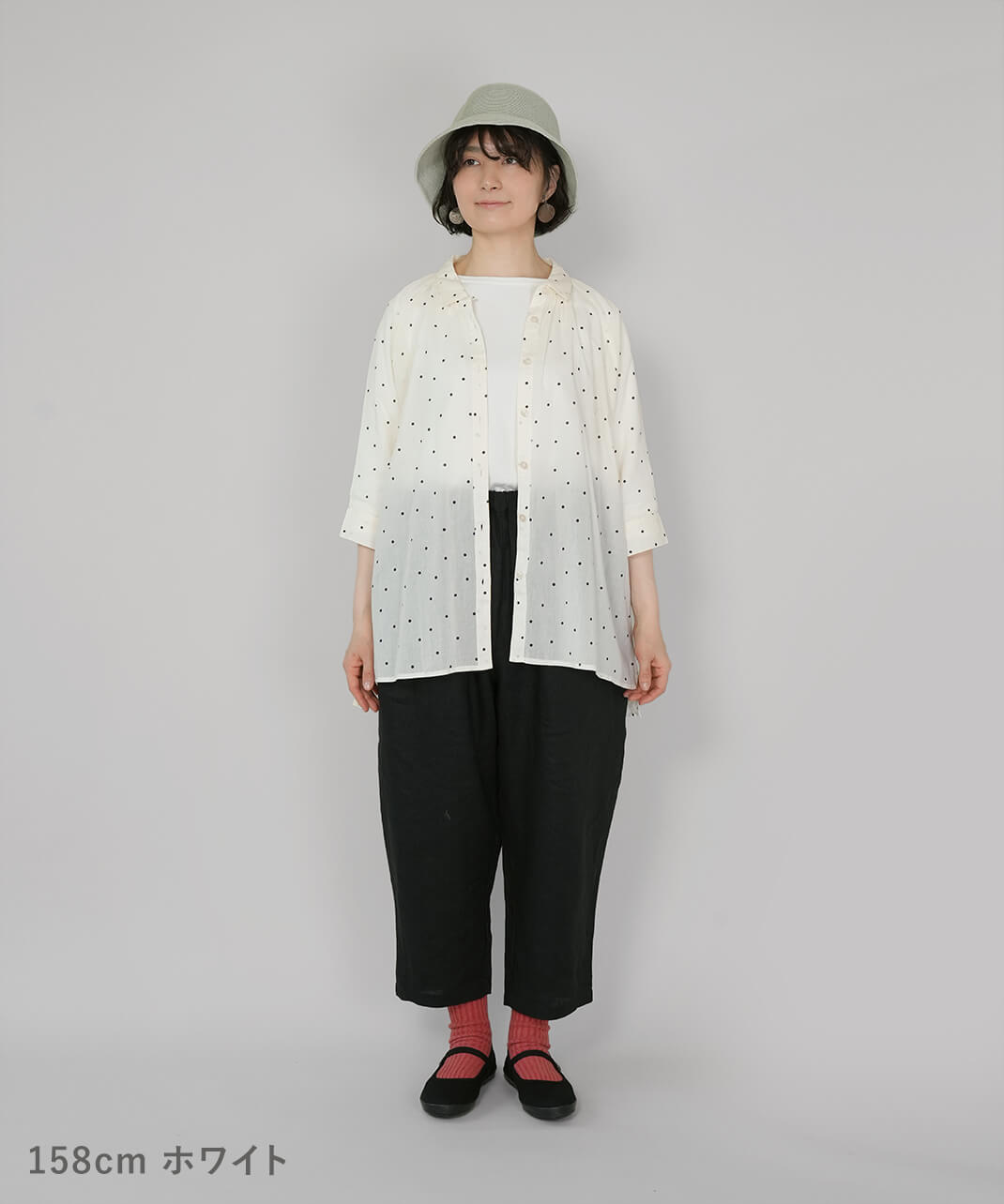 mumokutekiドット柄のチュニックブラウス | mumokutekiオンラインストア