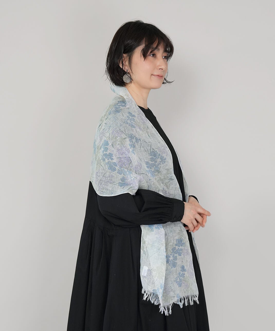 linen抗菌・防臭加工・UVカット麻×綿の涼やかストール | mumokuteki