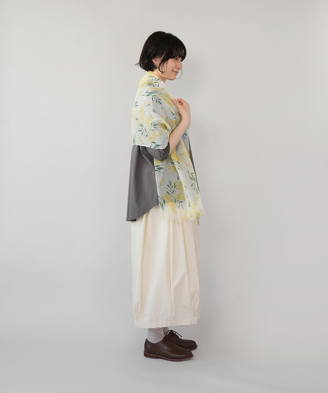 パラスパレス　ヌメ　mume リネン　麻　ストール linen抗菌・防臭加工・UVカット麻×綿の涼やかストール | mumokuteki
