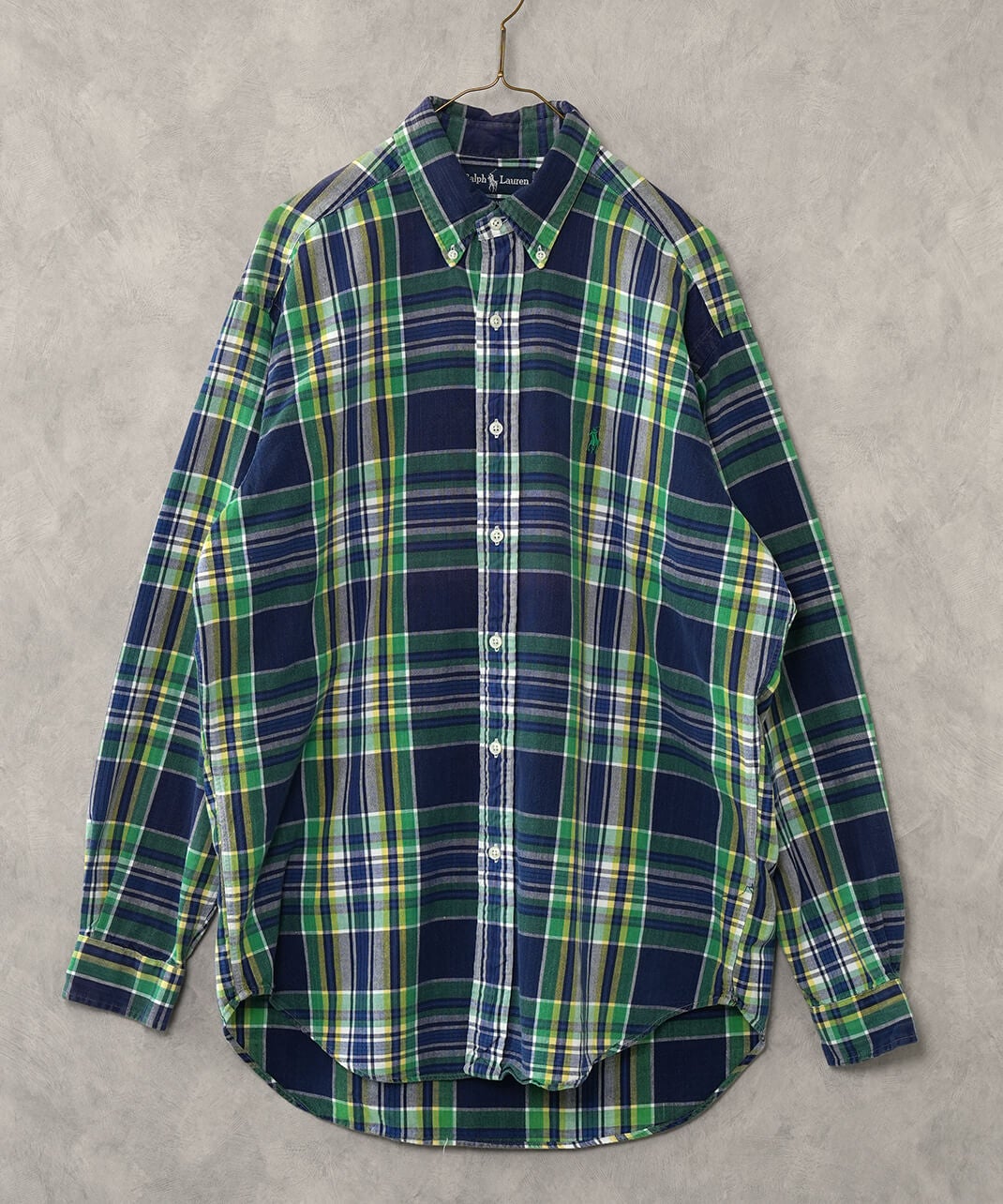 RALPH LAUREN古着コットンギンガムチェック半袖シャツ 13 | mumokuteki