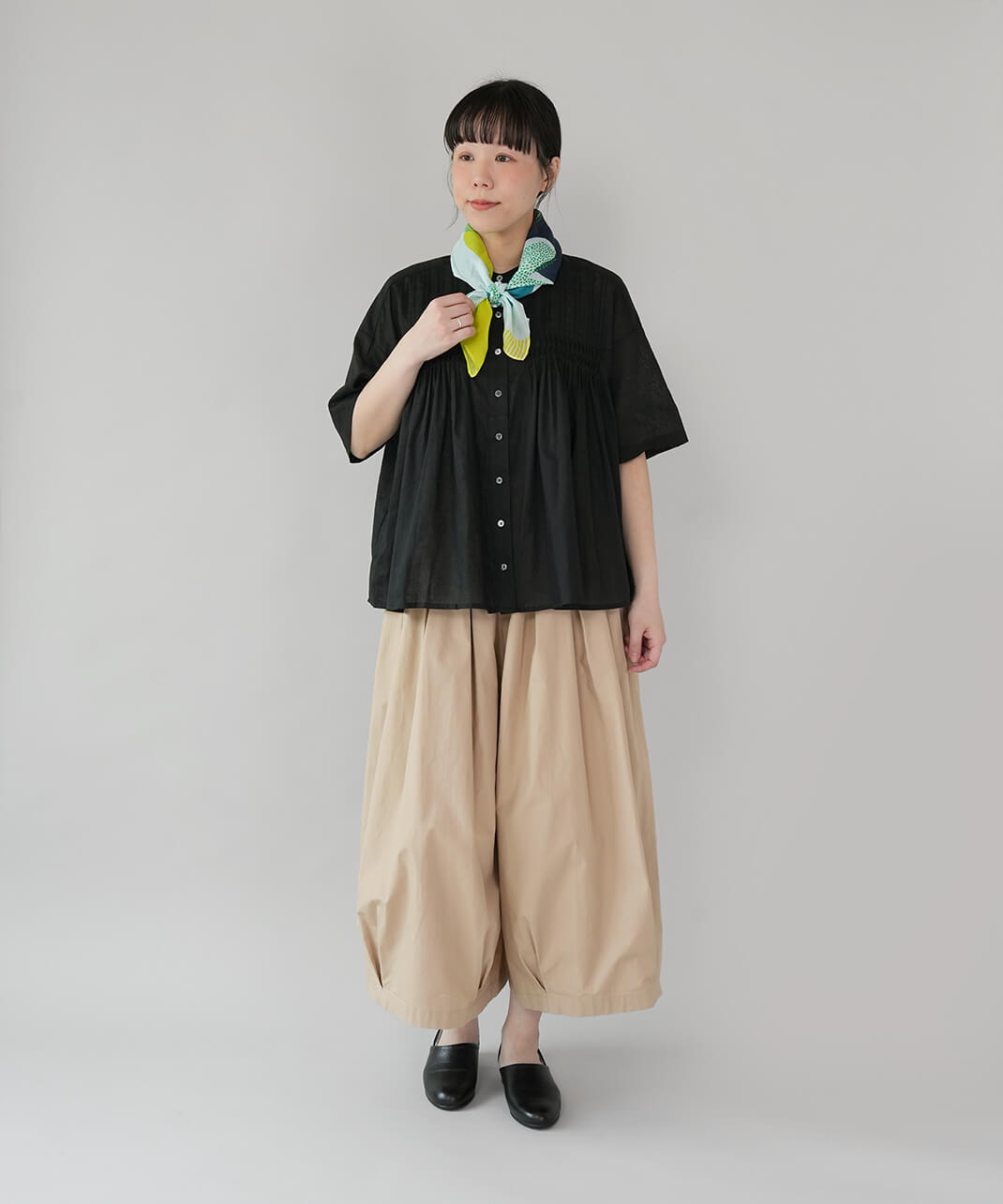 shesay直島の風景を楽しむコットンシルクスカーフ | mumokuteki