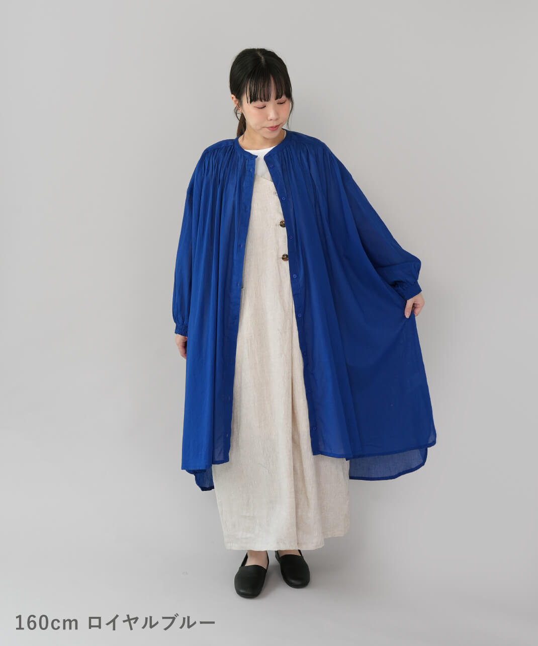 mumokutekiふんわり軽やかなギャザーワンピース | mumokuteki