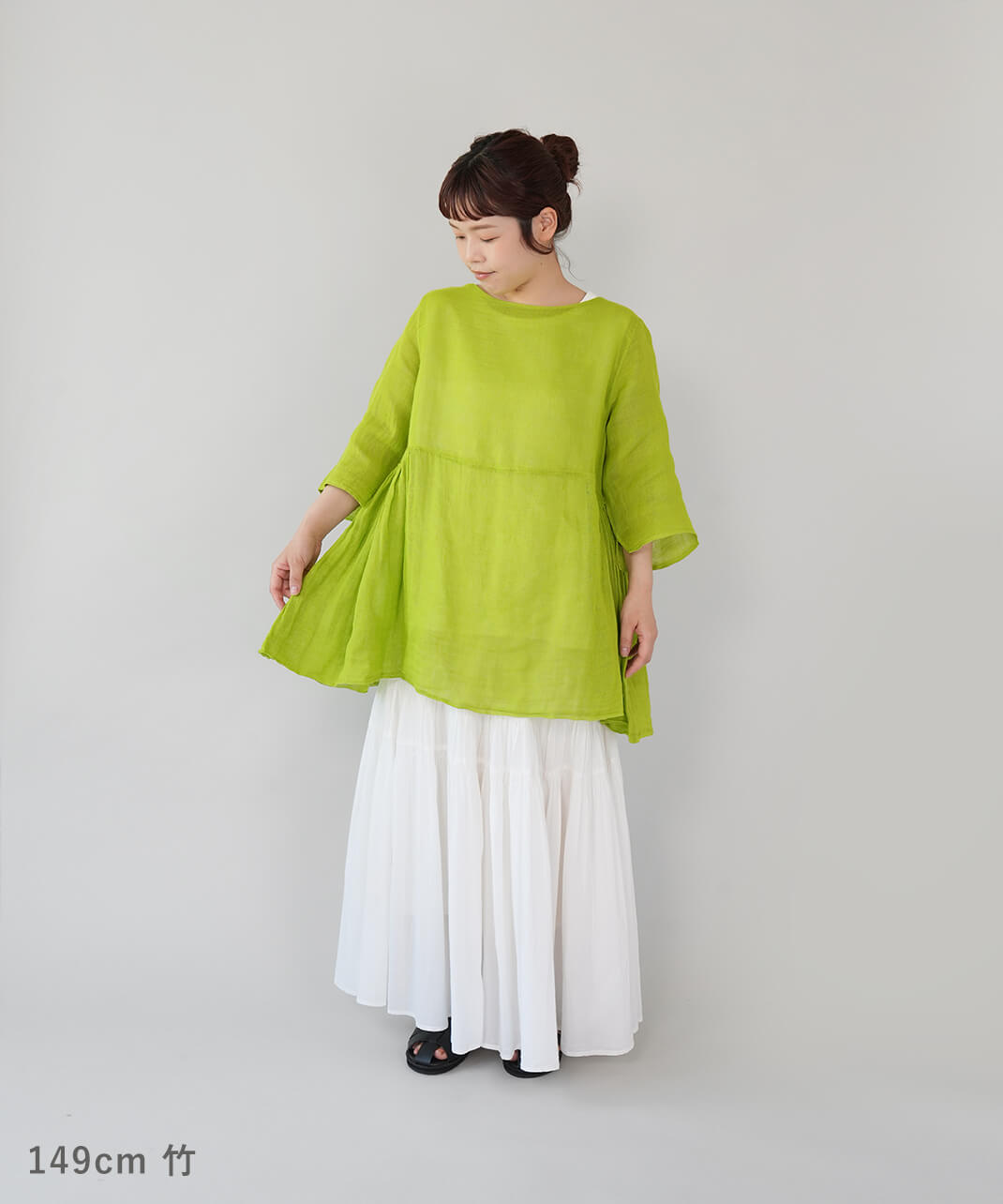 BAN INOUE蚊帳の日常着やわらかな蚊帳のチュニック | mumokuteki
