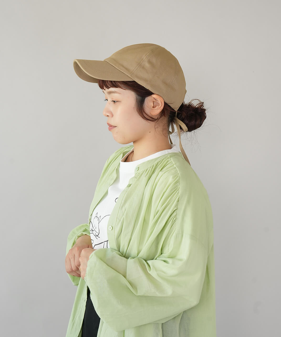 shesayUVカット加工大人のバックリボンキャップ | mumokuteki