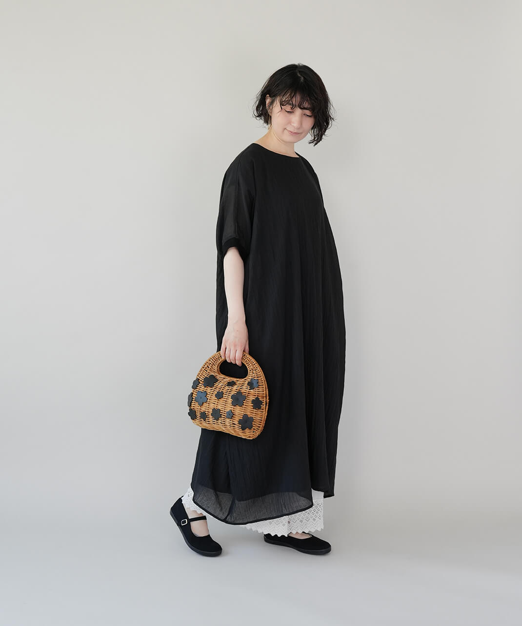 40%off】tocaフラワーモチーフアラログトートバッグ M | mumokuteki
