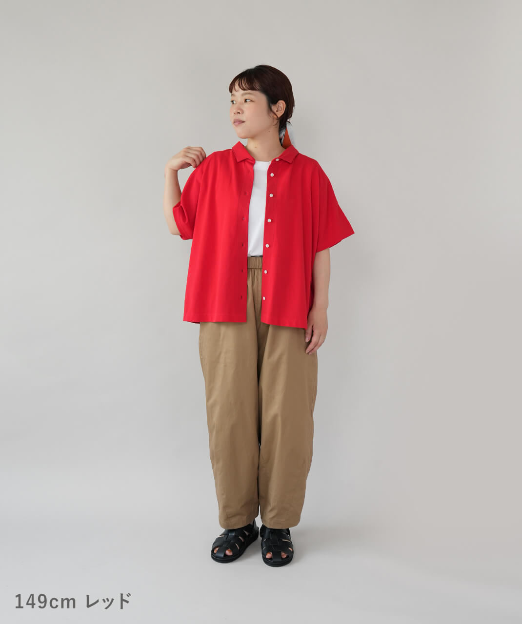20%off】mumokuteki鹿の子生地の2WAYポロシャツ | mumokuteki