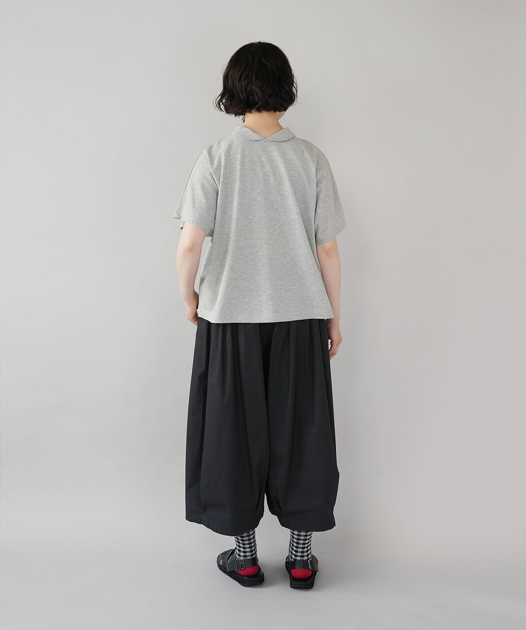 20%off】mumokuteki鹿の子生地の2WAYポロシャツ | mumokuteki