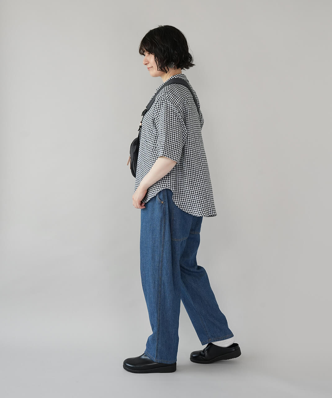 ista-ireコットンリネンのルーズデニムパンツ | mumokutekiオンライン