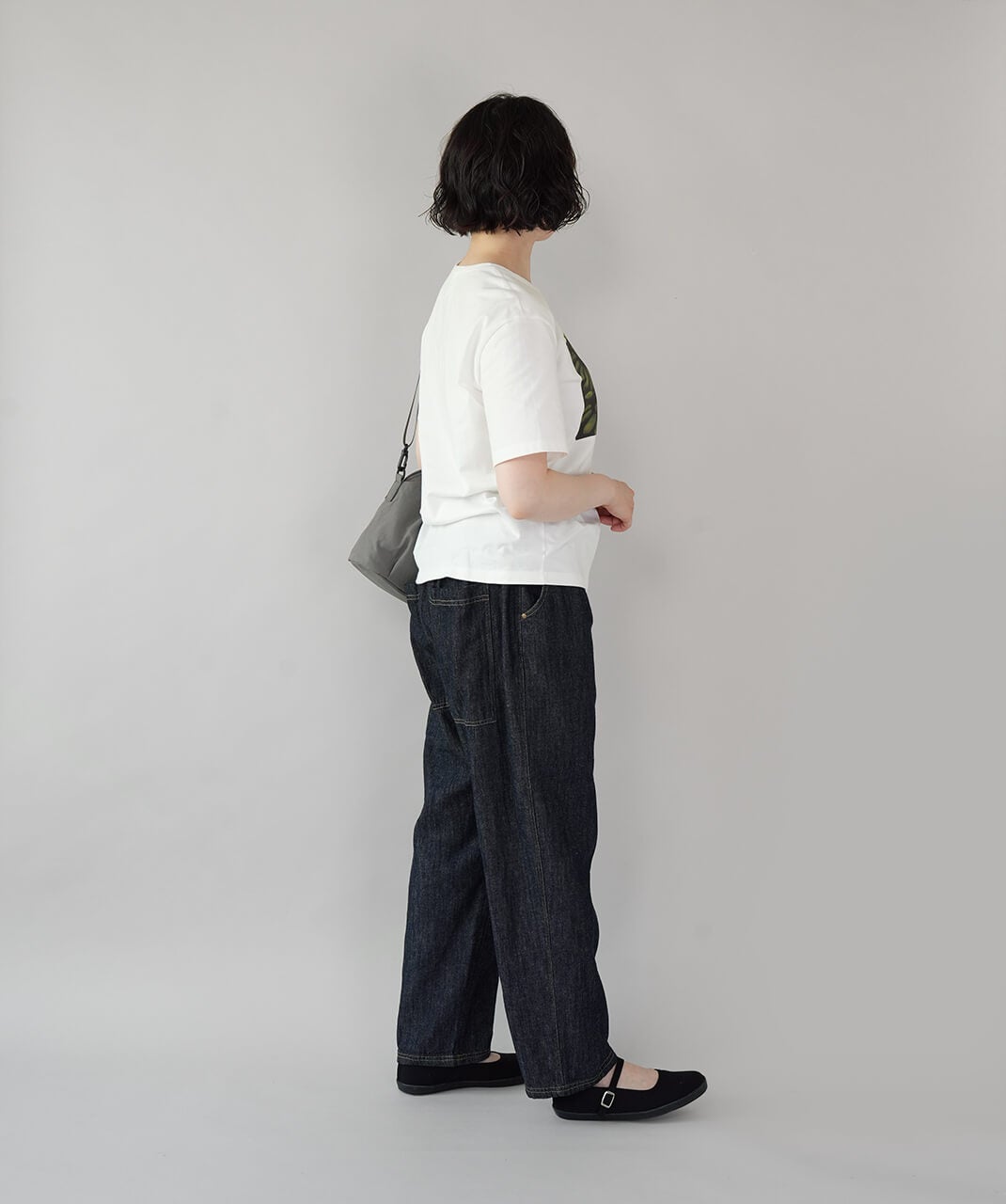 ista-ireコットンリネンのルーズデニムパンツ | mumokutekiオンライン