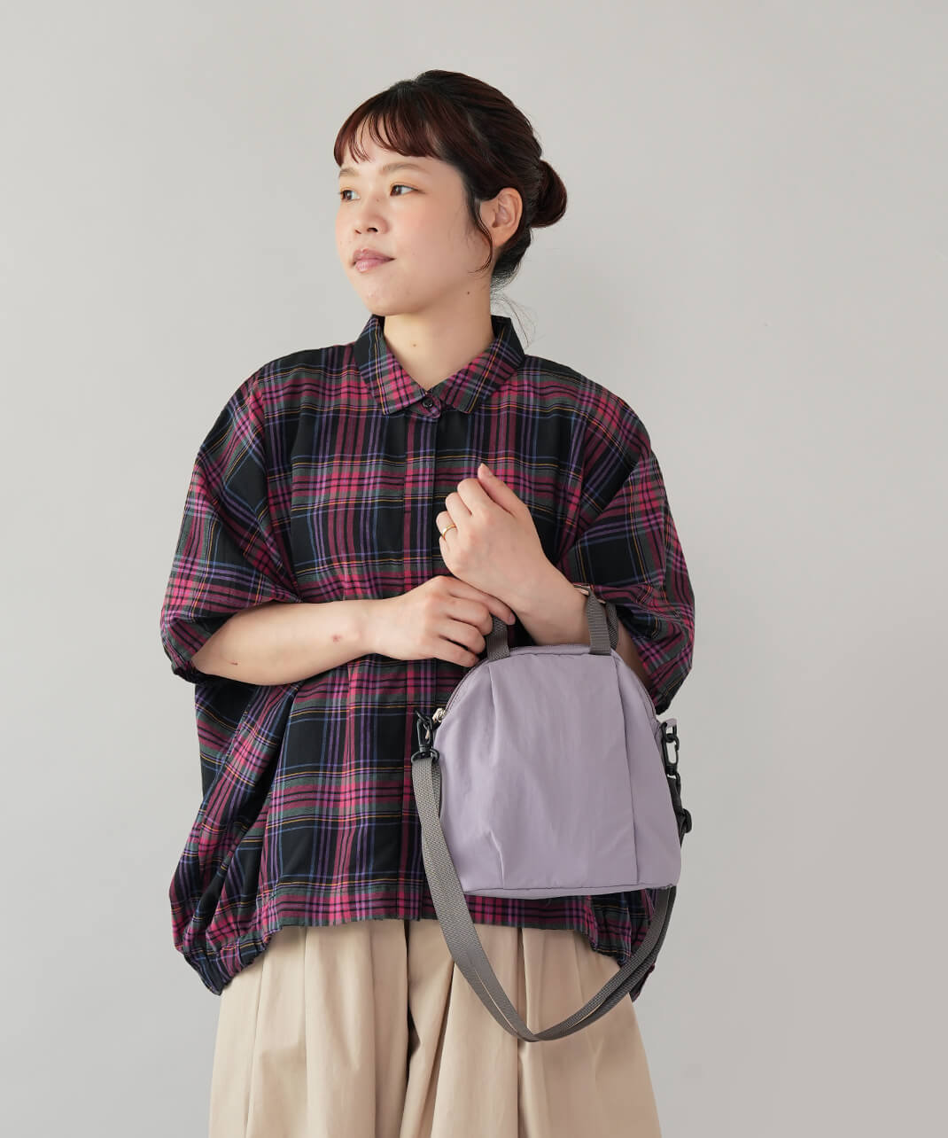 EARTH MADE軽量ナイロン2WAYミニショルダーバッグ | mumokuteki