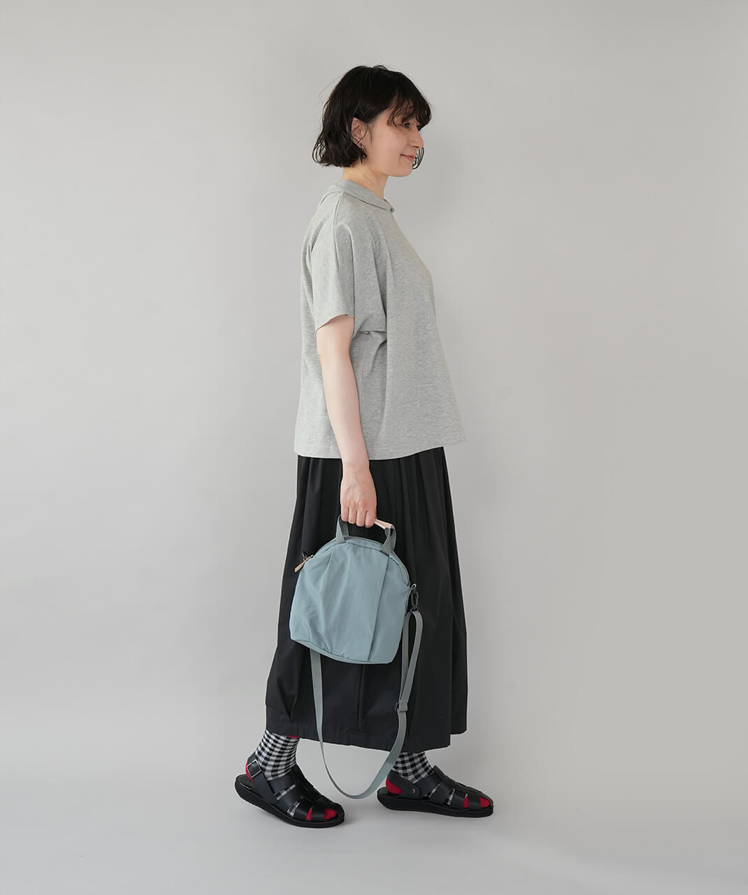EARTH MADE軽量ナイロン2WAYミニショルダーバッグ | mumokuteki