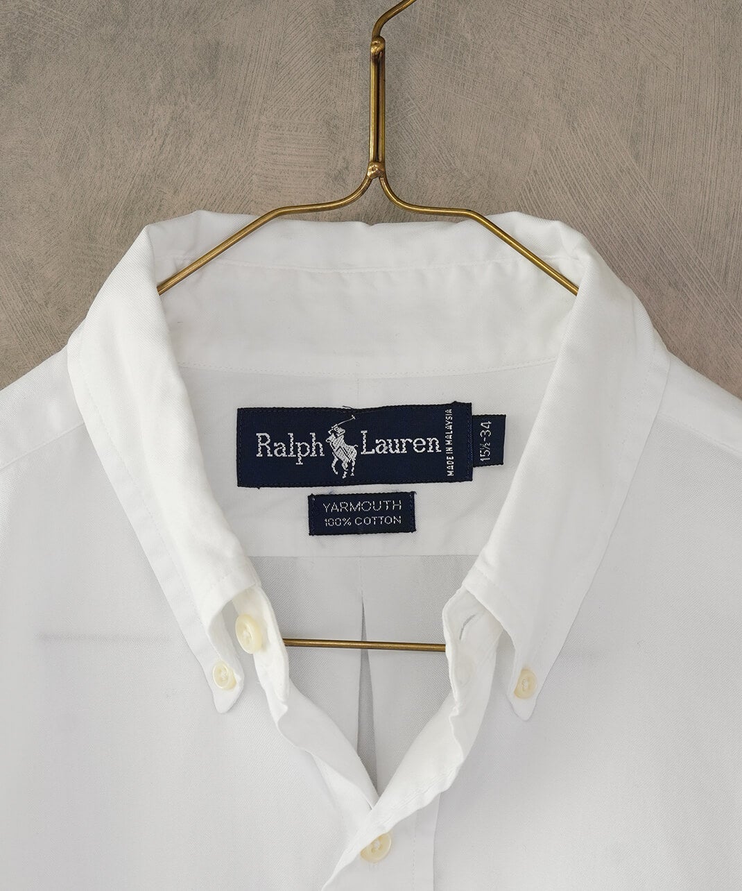 RALPH LAUREN古着コットンホワイトシャツ 33 | mumokutekiオンラインストア