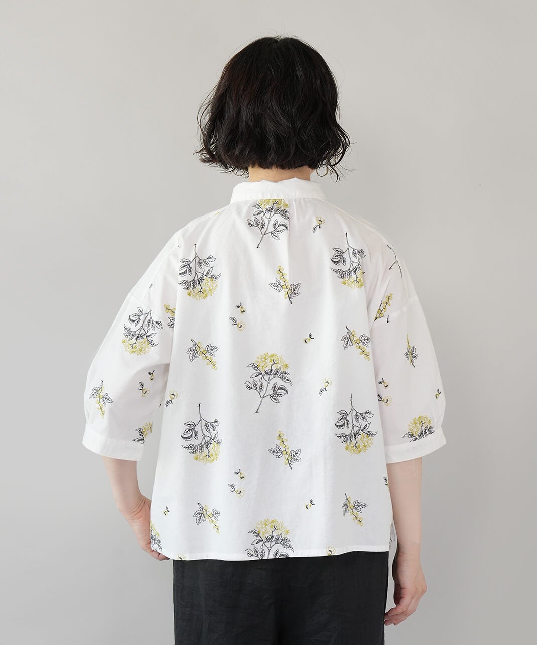 SUN VALLEYフラワー刺繍のパフスリーブシャツ | mumokutekiオンライン