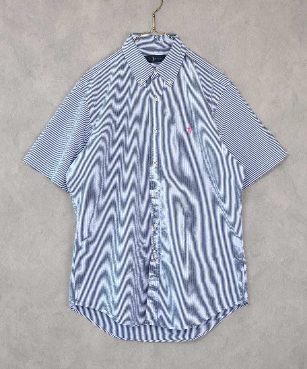RALPH LAUREN古着コットンストライプ半袖シャツ 7 | mumokuteki