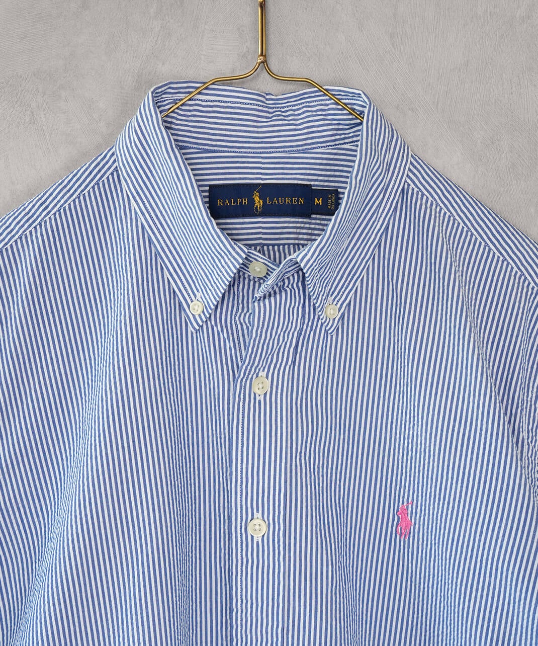 RALPH LAUREN古着コットンストライプ半袖シャツ 7 | mumokuteki