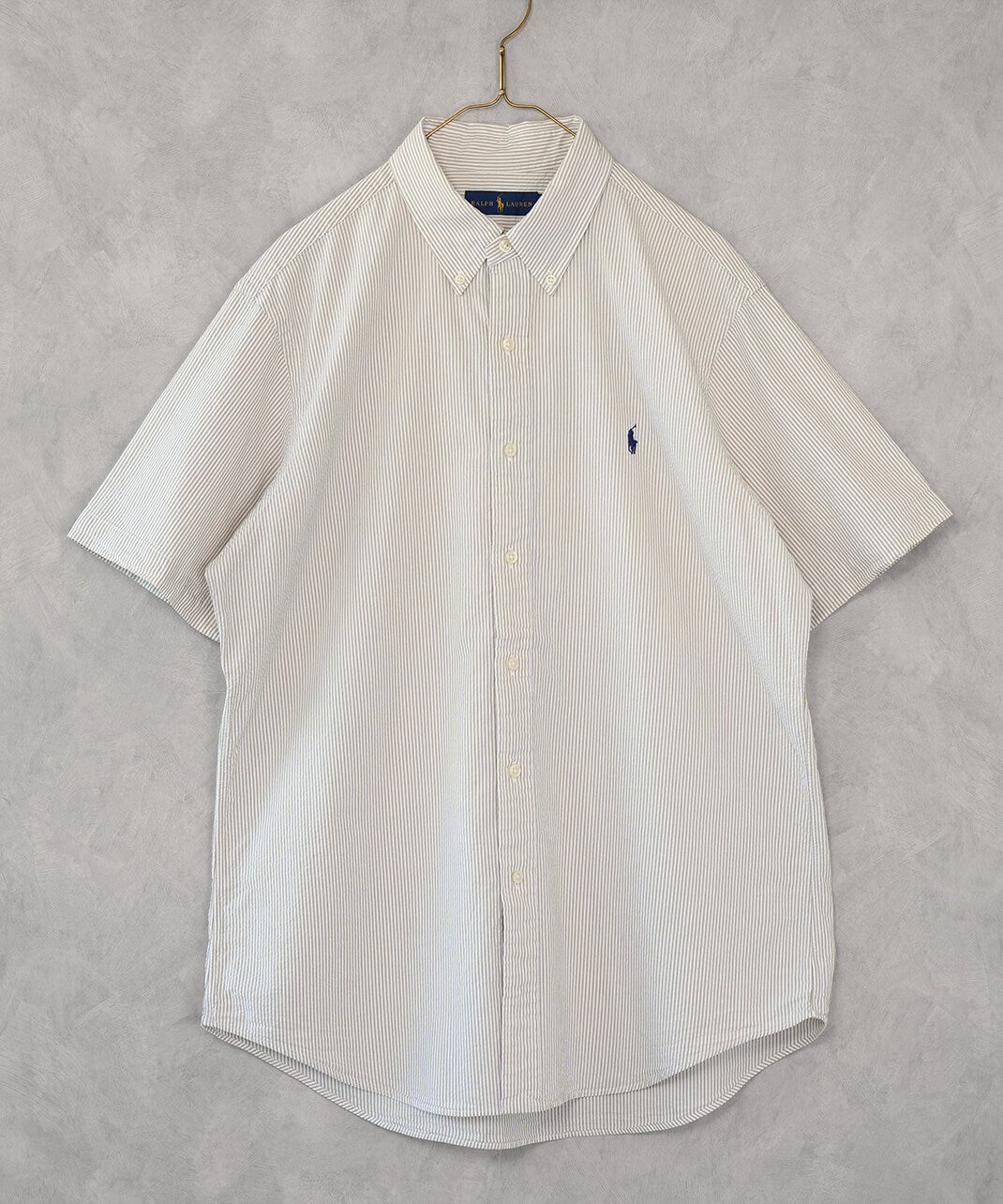 RALPH LAUREN古着コットンストライプ半袖シャツ 8 | mumokuteki