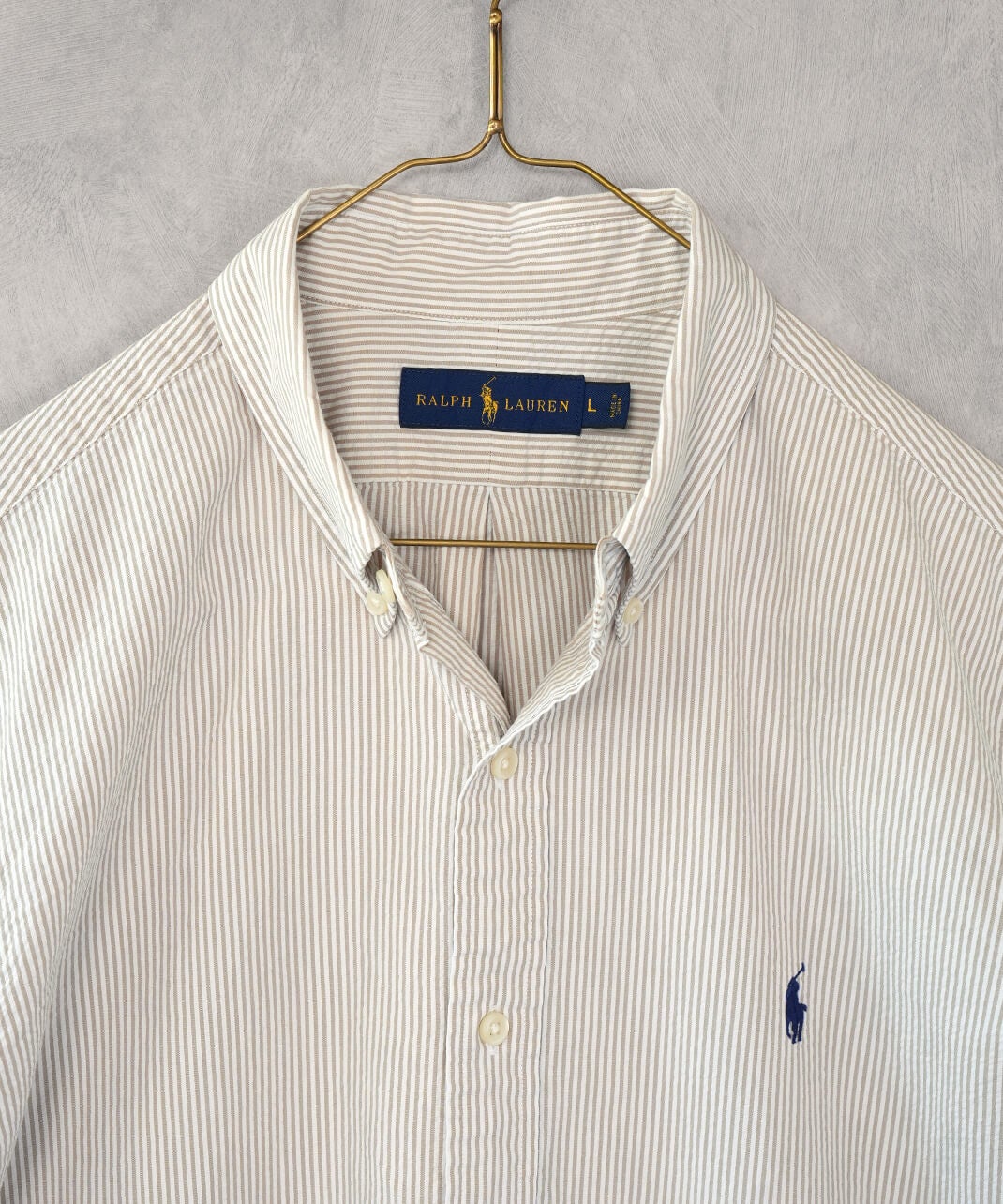 RALPH LAUREN古着コットンストライプ半袖シャツ 8 | mumokuteki
