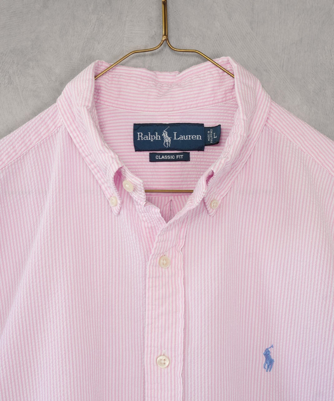 RALPH LAUREN古着コットンストライプ半袖シャツ 9 | mumokuteki