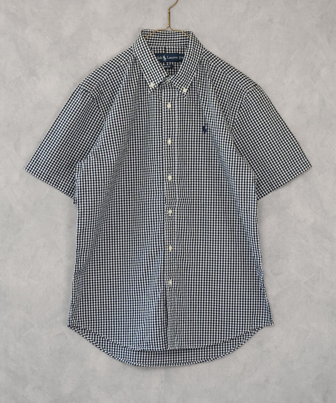 RALPH LAUREN古着コットンギンガムチェック半袖シャツ 15 | mumokuteki