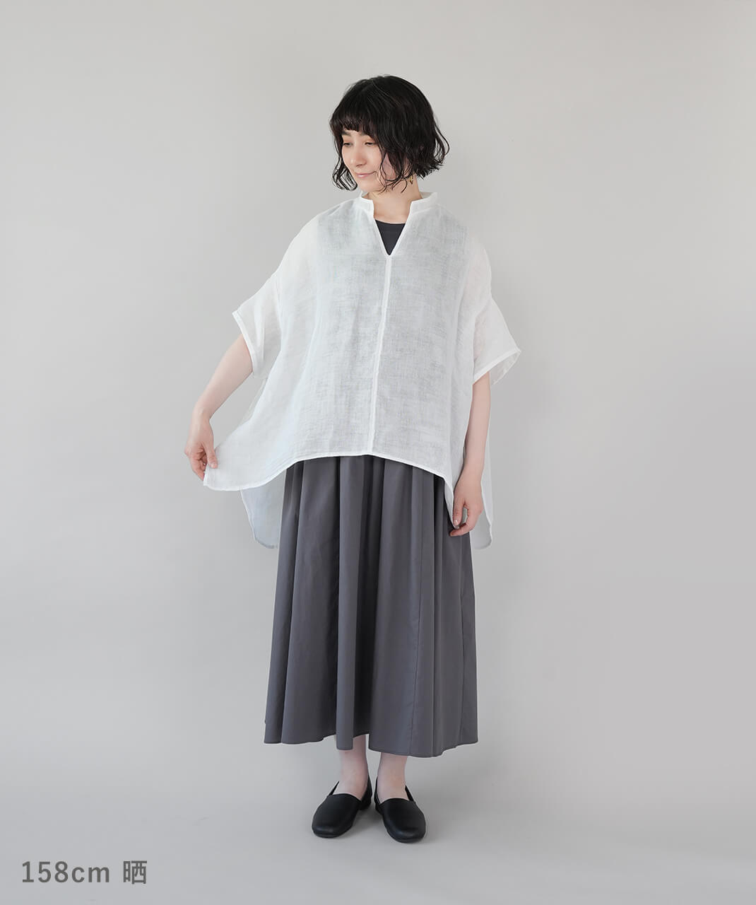 BAN INOUE蚊帳の日常着やわらかな蚊帳のプルオーバー | mumokuteki