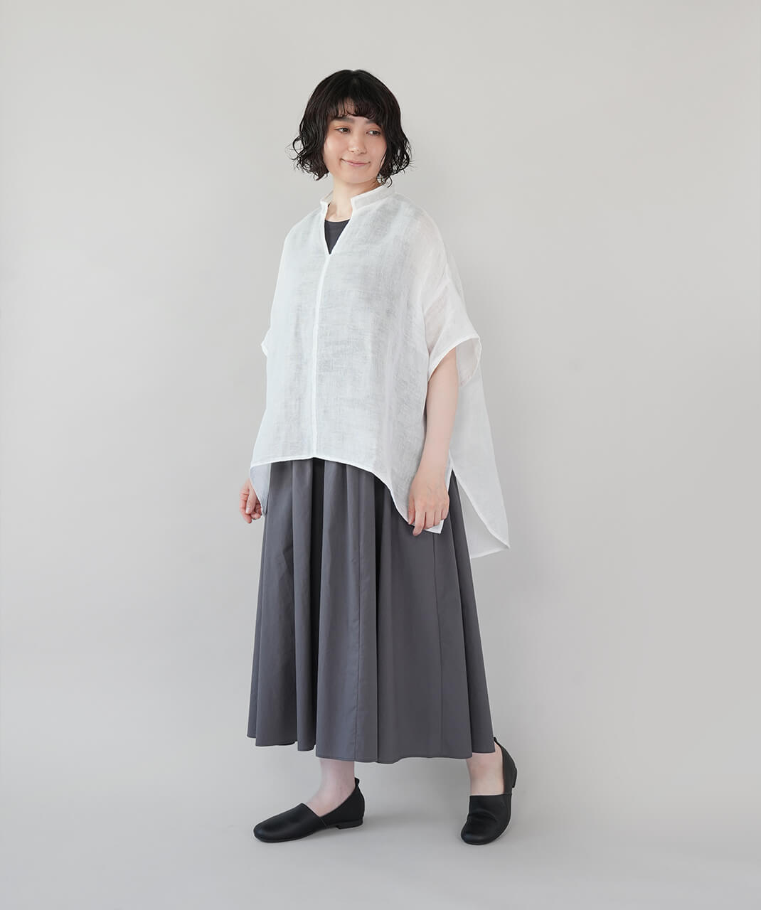 BAN INOUE蚊帳の日常着やわらかな蚊帳のプルオーバー | mumokuteki