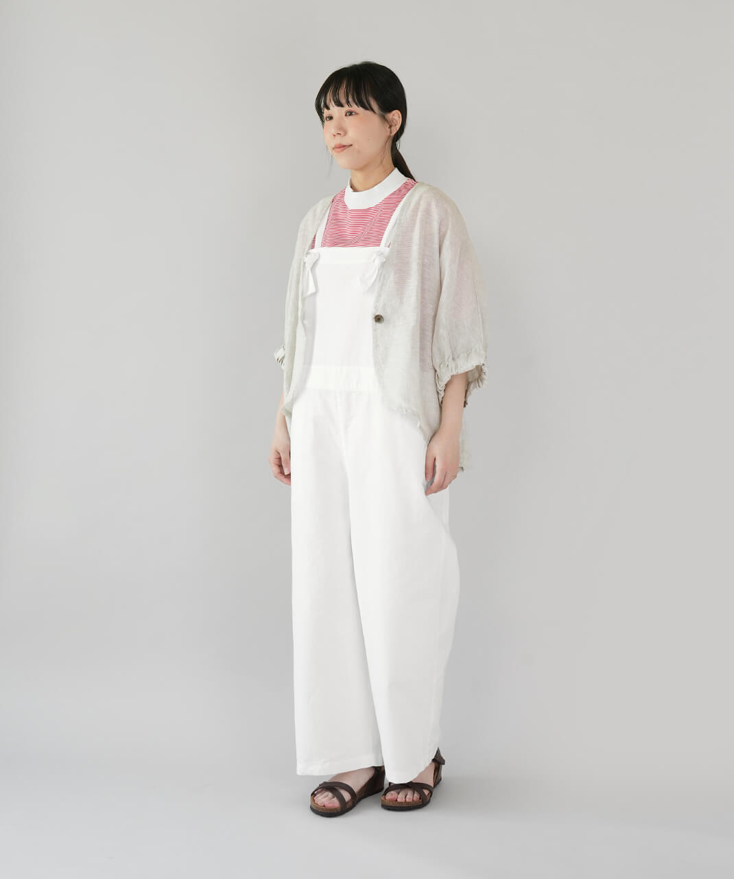HEAVENLYコットンツイルのゆったりサロペット | mumokutekiオンライン