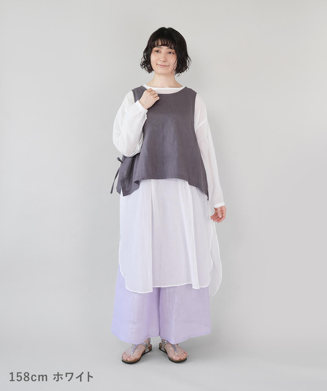 HEAVENLY軽やかに重ねるシアーロングチュニック | mumokuteki