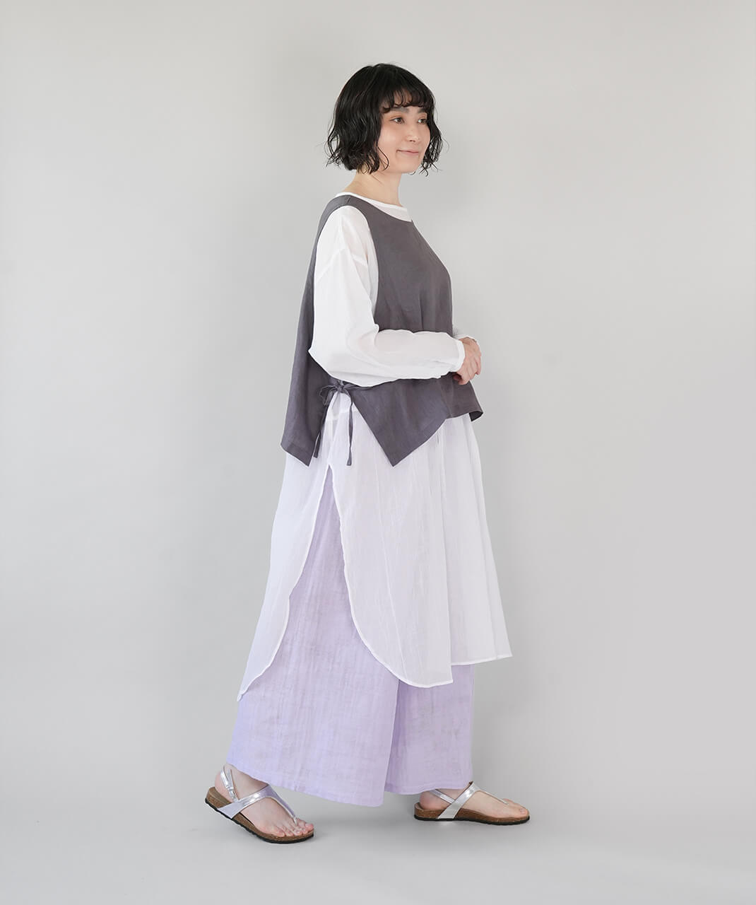 HEAVENLY軽やかに重ねるシアーロングチュニック | mumokuteki