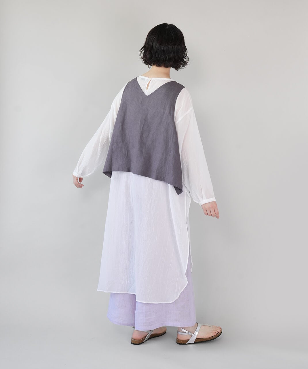 HEAVENLY軽やかに重ねるシアーロングチュニック | mumokuteki