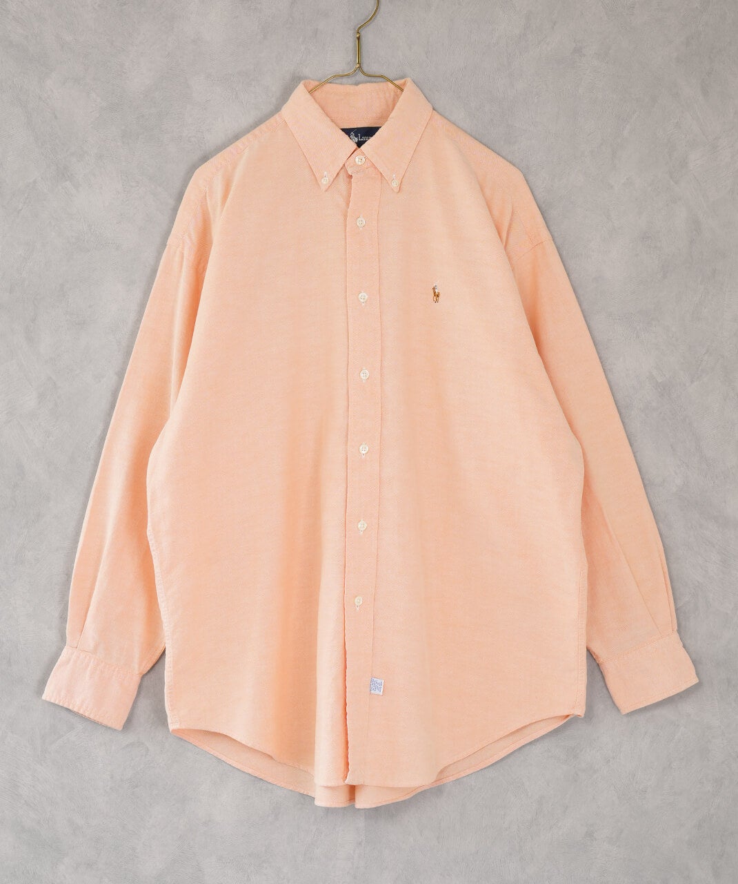 RALPH LAUREN古着コットンサーモンピンクシャツ88 | mumokuteki