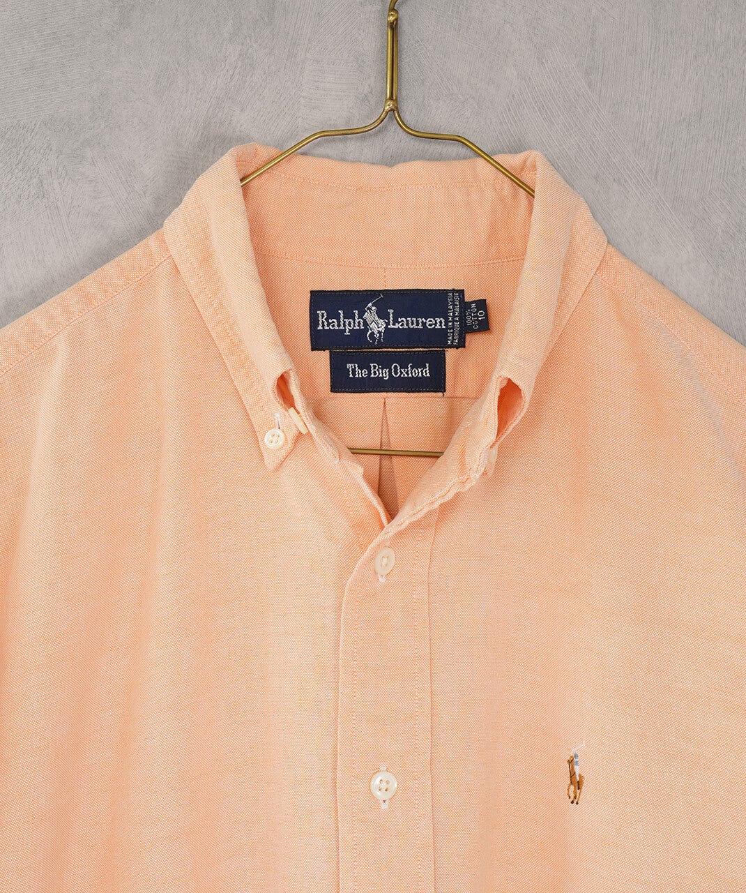 RALPH LAUREN古着コットンサーモンピンクシャツ88 | mumokuteki