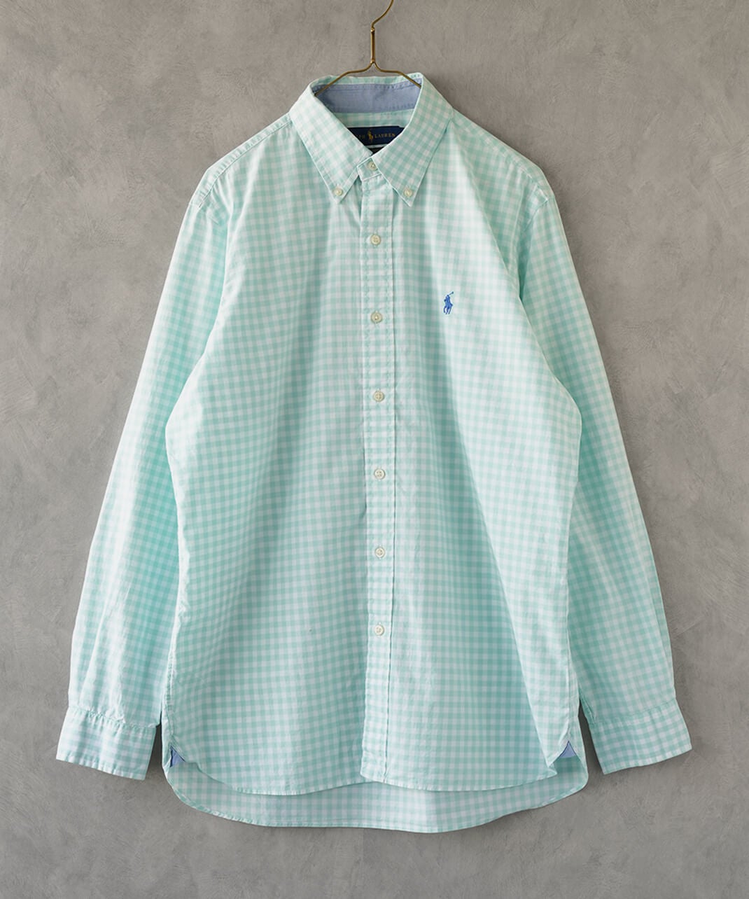 RALPH LAUREN古着コットンギンガムチェックシャツ97 | mumokuteki