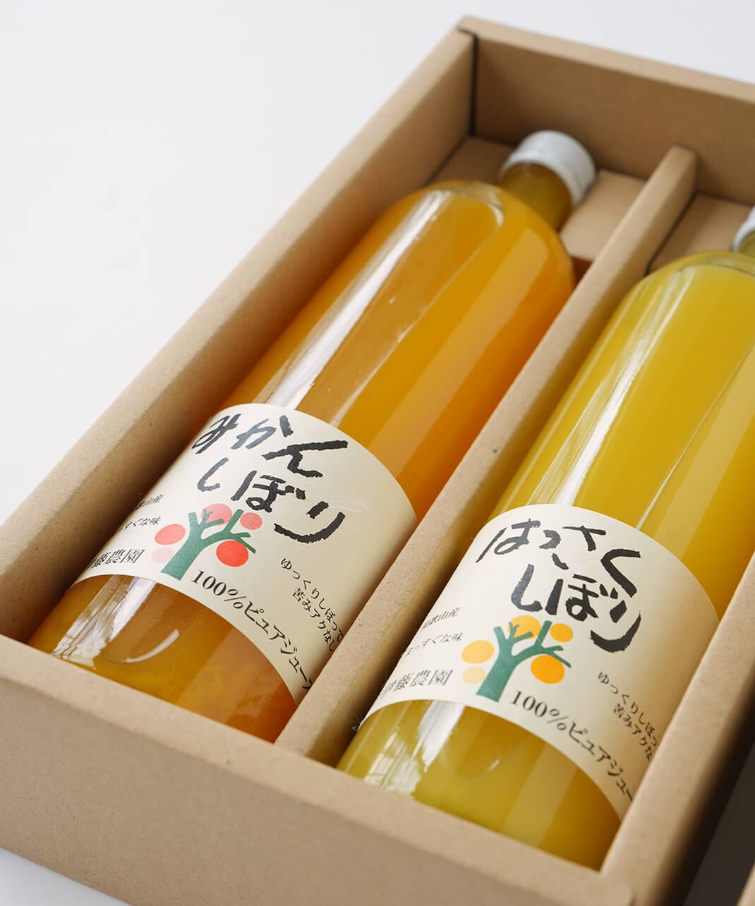 シュー君さん専用 伊藤農園100%ピュアジュースギフト(750ml×2本)みかん・はっさく