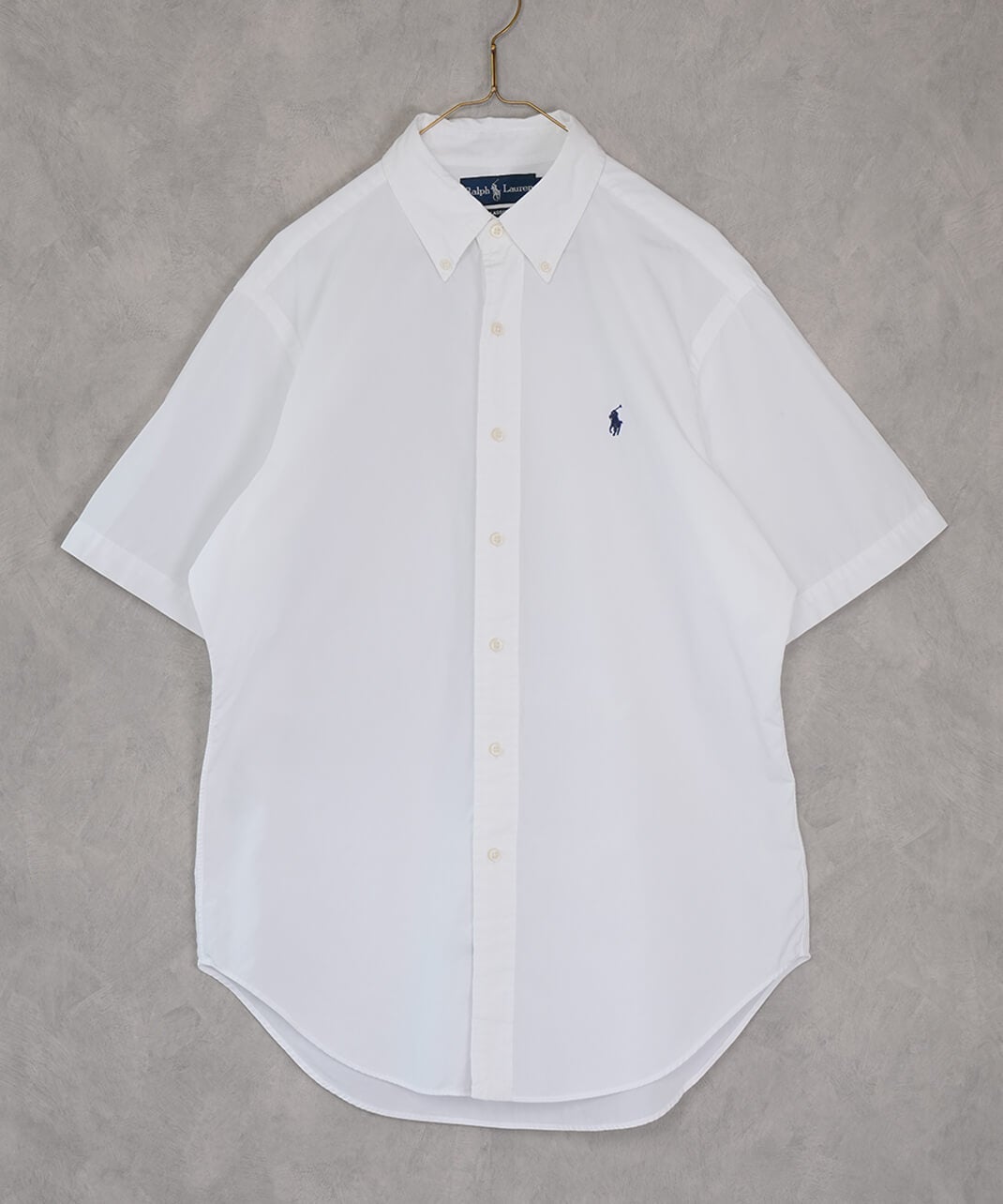 RALPH LAUREN古着コットンホワイト半袖シャツ17 | mumokuteki