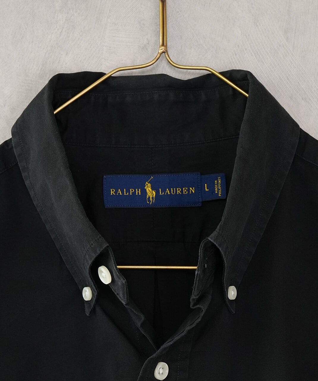 RALPH LAUREN古着コットンブラックシャツ93 | mumokutekiオンラインストア