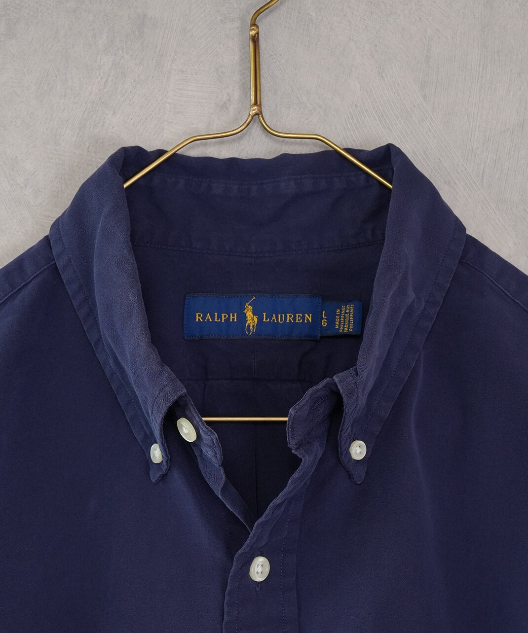 RALPH LAUREN古着コットンネイビーシャツ95 | mumokutekiオンラインストア