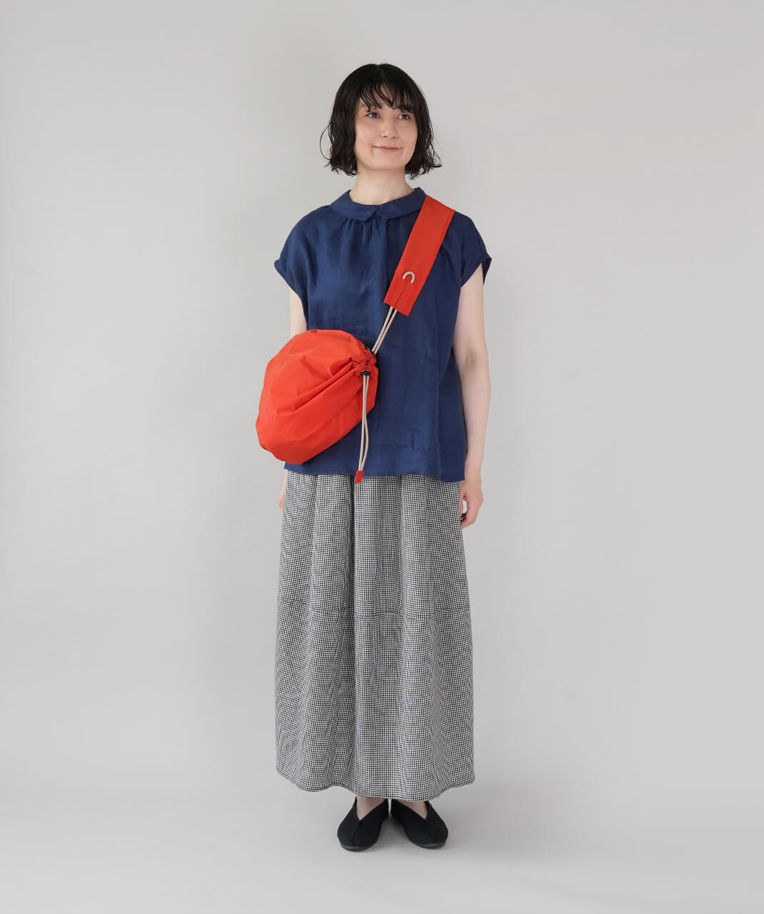40％off】mumokutekiギンガムチェックのふんわりバルーンスカート