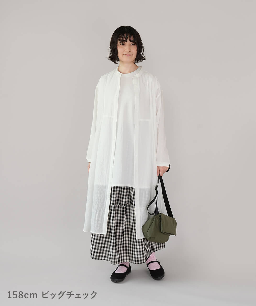 40％off】mumokutekiギンガムチェックのふんわりバルーンスカート
