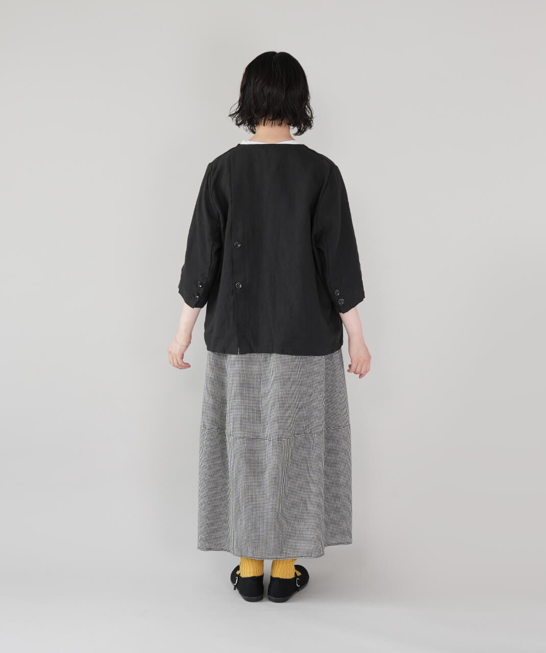 40％off】mumokutekiギンガムチェックのふんわりバルーンスカート