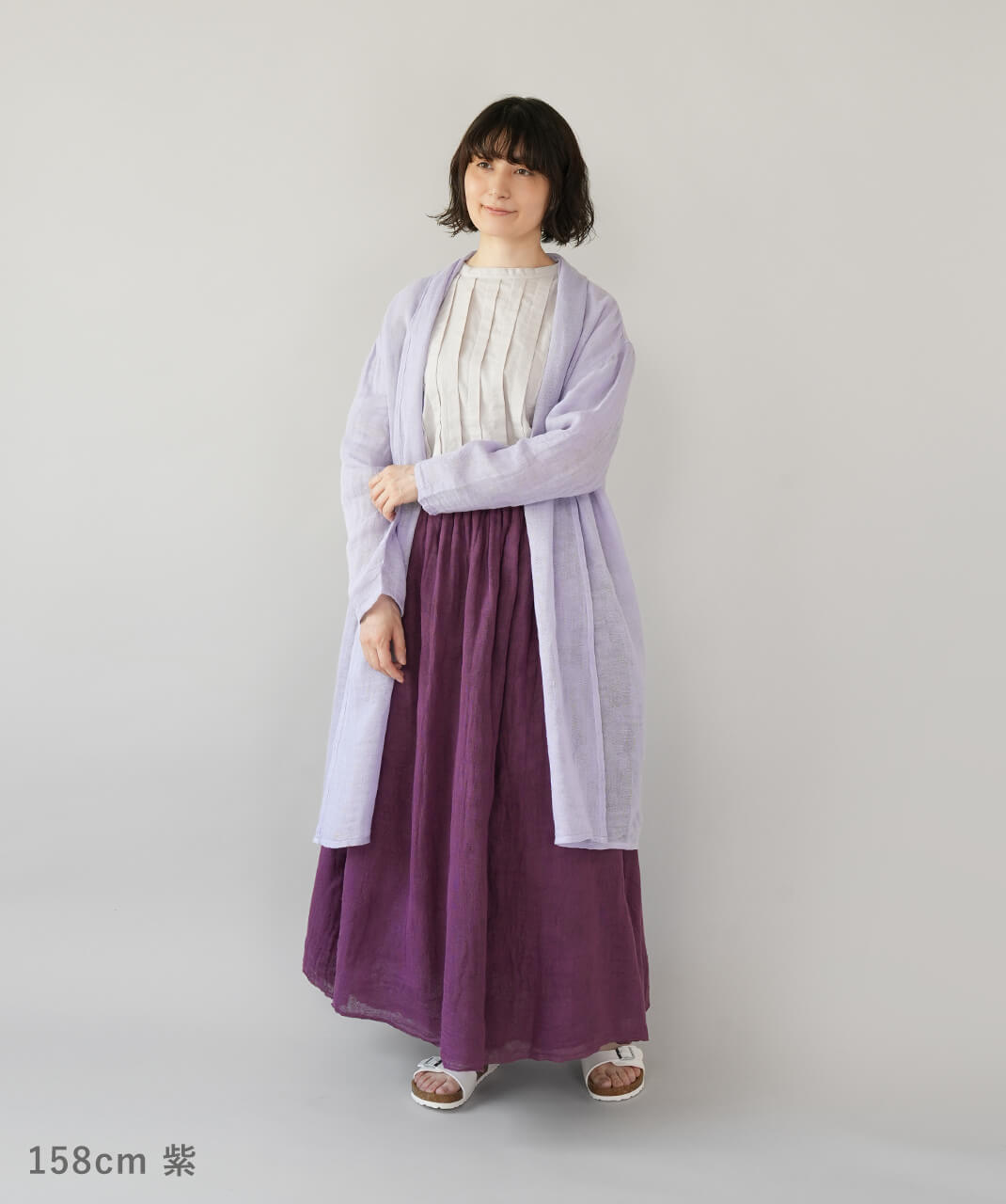 BAN INOUE蚊帳の日常着やわらかな蚊帳のギャザースカート | mumokuteki