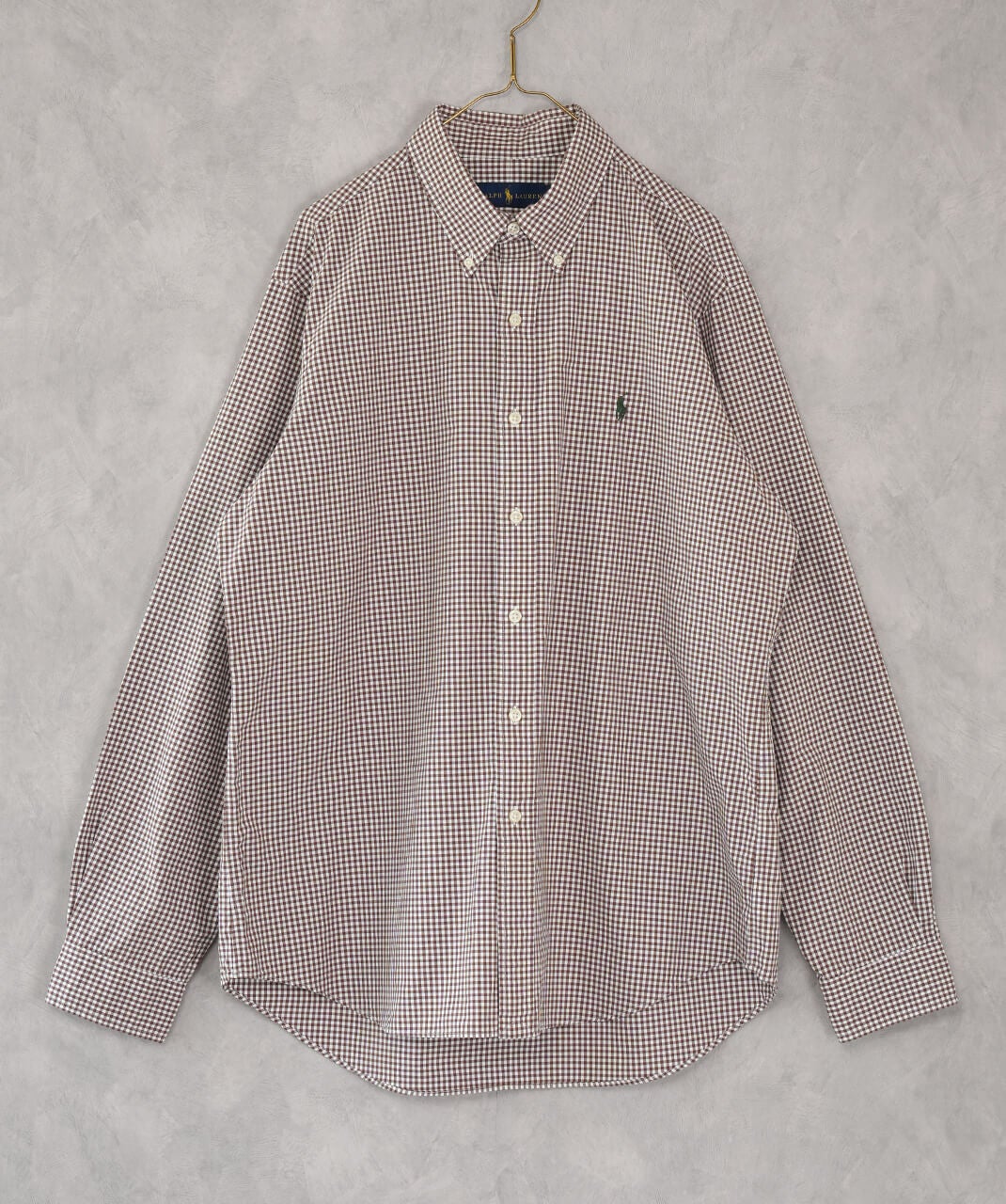 RALPH LAUREN古着コットンギンガムチェックシャツ120 | mumokuteki