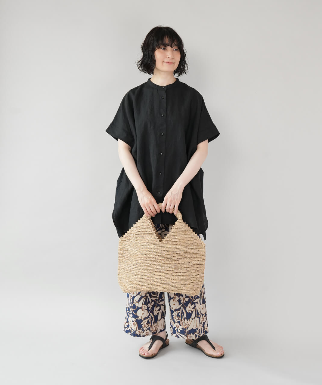 松野屋ラフィアクロッシェバッグ小・大 | mumokutekiオンラインストア