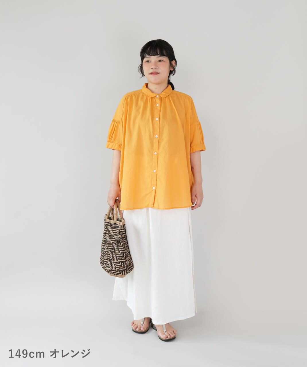 mumokutekiやわらかで軽やかなパフスリーブシャツ | mumokuteki