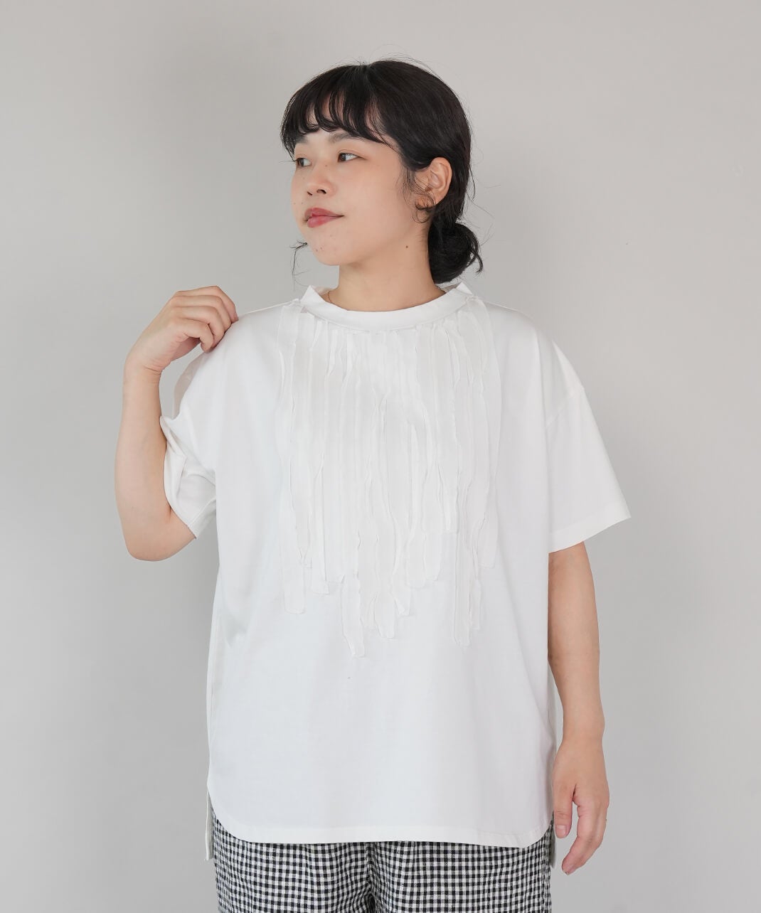 LILASICフロントフリルのTシャツ | mumokutekiオンラインストア
